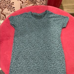 Athleta Teal Patterned Tank Top